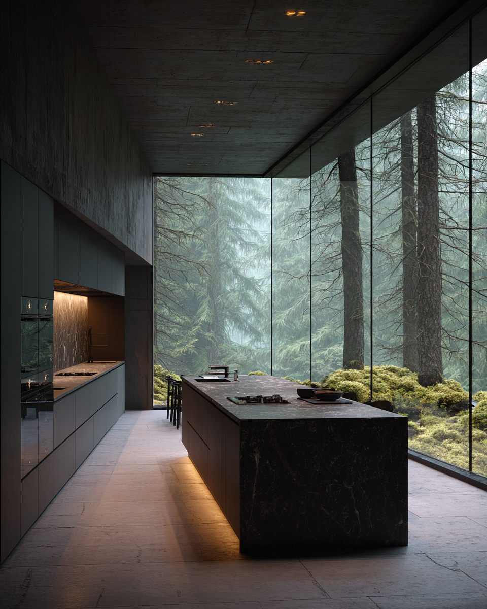 Mossfall Forest Residence // Cinematic Architecture Prompt Pack